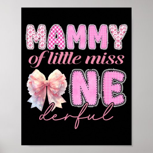 リトルミスワンダフルコケット1歳のマミー ポスター (正面)