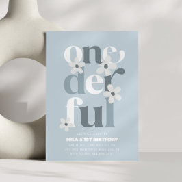 リトルミスワンダフル グルーヴィー デイジー 1歳の誕生日 招待状