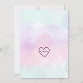 リトルミス・スリーナジャー ユニコーン3歳の誕生日 招待状 (裏面)