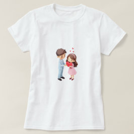 リトルミス | ハッピーバレンタイン | かわいいギフト Tシャツ