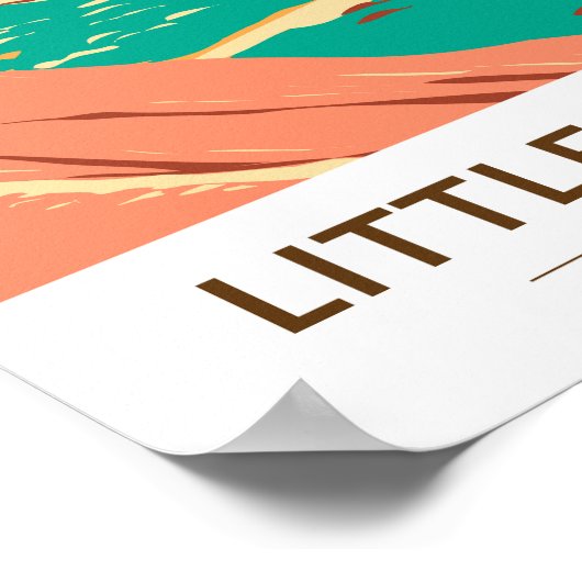 リトルミズーリ州パークノースダコタヴィンテージ ポスター (角)