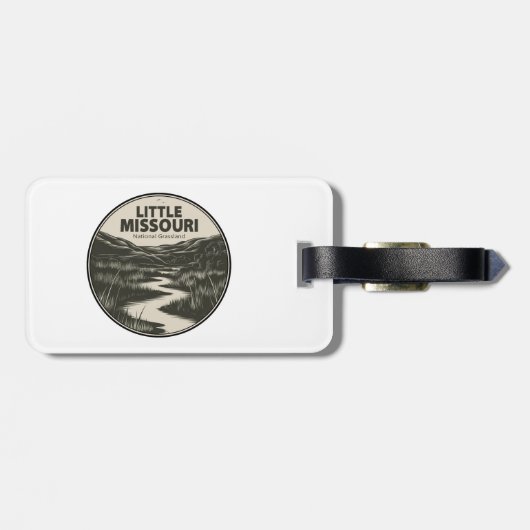 リトルミズーリ州草原ストリーム ラゲッジタグ (裏面横)