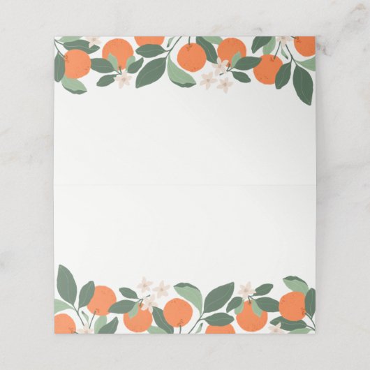 リトルミニマルかわいこちゃんシトラスベビーシャワー座席表 プレイスカード (外部開封)