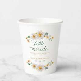 リトルミラクルデイジーベビーシャワー聖なる書物、 経典 紙コップ