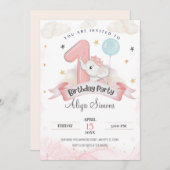 リトルミラクルファースト誕生日パーティー 招待状 (正面/裏面)