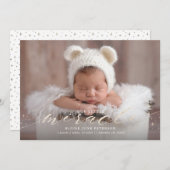 リトルミラクルフェイクフォイル初生発表 案内状 (正面/裏面)