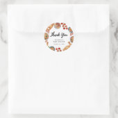 リトルミートボールイタリアンフードベイビーシャワーの感謝 ラウンドシール (バッグ)