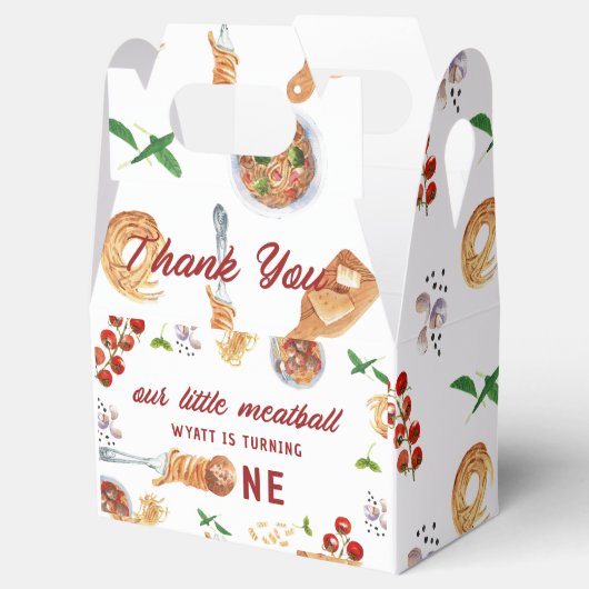 リトルミートボールファースト誕生日 フェイバーボックス (オープン)