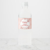 リトルミートボール 誕生日パーティー 水筒 ラベル (正面)