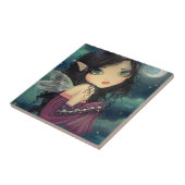 リトルムーンビッグアイフェアリーファンタジーアート タイル (側面)