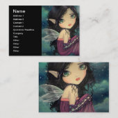 リトルムーンビッグアイフェアリーファンタジーアート 名刺 (正面/裏面)