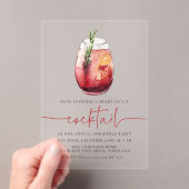 リトルメリーカクテルサングラホリデイパーティー アクリル招待状 (インサイチュ (ポータブル))