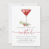リトルメリーカクテルマルティーニホリデーパーティー 招待状 (正面)