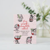 リトルメリーカクテルlレッド&赤面ピンクホリデイ 招待状 (スタンド正面)