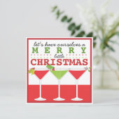 リトルメリークリスマスカクテルパーティの招待状 招待状 (スタンド正面)