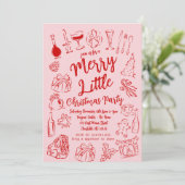 リトルメリークリスマスパーティの招待状 招待状 (スタンド正面)