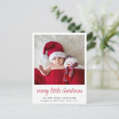 リトルメリークリスマスフォト誕生 案内ポストカード (スタンド正面)