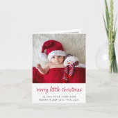リトルメリークリスマスフォト誕生 案内状 (正面)