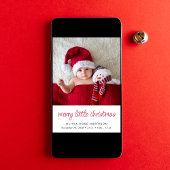 リトルメリークリスマスフォト誕生 案内状