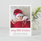 リトルメリークリスマスフォト誕生 案内状 (スタンド正面)