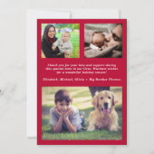 リトルメリークリスマスフォト誕生 案内状 (裏面)