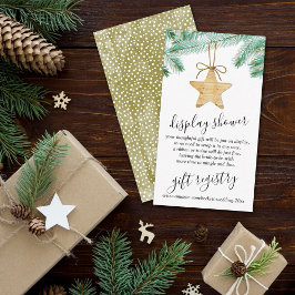 リトルメリークリスマスブライダルシャワー エンクロージャーカード