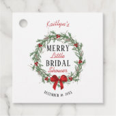 リトルメリークリスマスブライダルシャワー フェイバータグ (正面)