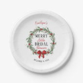リトルメリークリスマスブライダルシャワー ペーパープレート (正面)