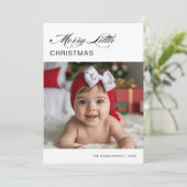 リトルメリークリスマスベビーファミリーホリデーカード シーズンカード (スタンド正面)