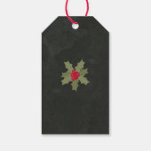 リトルメリークリスマスホリー&石板ホリデー ギフトタグ (裏面)
