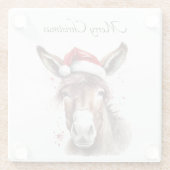 リトルメリークリスマスロバカスタムー ガラスコースター (裏面)