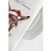 リトルメリークリスマスロバカスタムー キッチンタオル