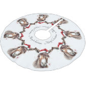 リトルメリークリスマスロバカスタムー ブラッシュドポリエステルツリースカート (アングル)