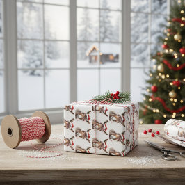 リトルメリークリスマスロバ ラッピングペーパーシート