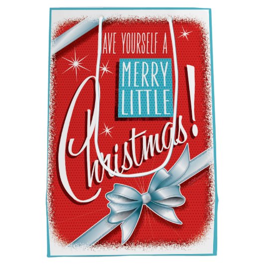 リトルメリークリスマス抱き枕 – 中バッグ ミディアムペーパーバッグ (裏面)