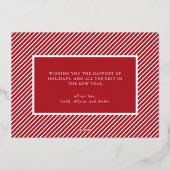 リトルメリークリスマス新生児フォイルホリデーカード 箔シーズンカード (裏面)