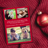 リトルメリークリスマス4フォト誕生 案内状