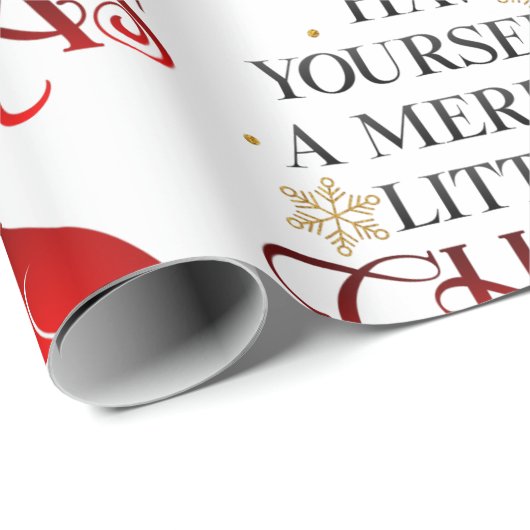 リトルメリークリスマス(鳥)ショウジョウコウカンチョウ ラッピングペーパー (ロールコーナー)