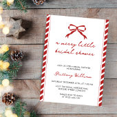 リトルメリースエレガント・クリスマスボウブライダルシャワー 招待状