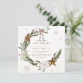 リトルメリーベビーシャワーニュートラルリース 招待状 (スタンド正面)