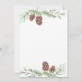 リトルメリーベビーシャワーロビン&パイン招待状 招待状 (裏面)