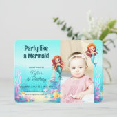 リトルメルメイドアンダーザシー誕生日招待状 招待状 (スタンド正面)