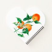 リトルモダンかわいこちゃんオレンジベイビーシャワーゲストブック ノートブック (裏面)