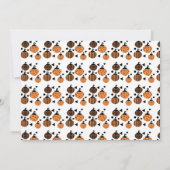 リトルモダンハロウィーンパンプキン誕生日 招待状 (裏面)