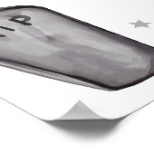 リトルモダンブー幽霊ボーイベビーシャワーウェルカム ポスター (角)