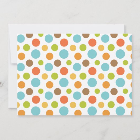 リトルモンキージャングルアニマルズ最初の誕生日インビタ 招待状 (裏面)