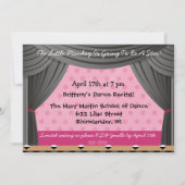 リトルモンキーズダンスリサイタル招待状 招待状 (裏面)