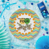 リトルモンキーズ4th誕生日紙プレート ペーパープレート (パーティー)