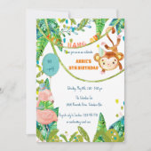 リトルモンキートロピカルタイム 招待状 (正面)