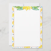 リトルモンキーバナナジャングルボーイ誕生日 招待状 (裏面)